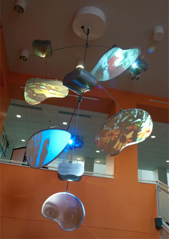 video mobile art installation